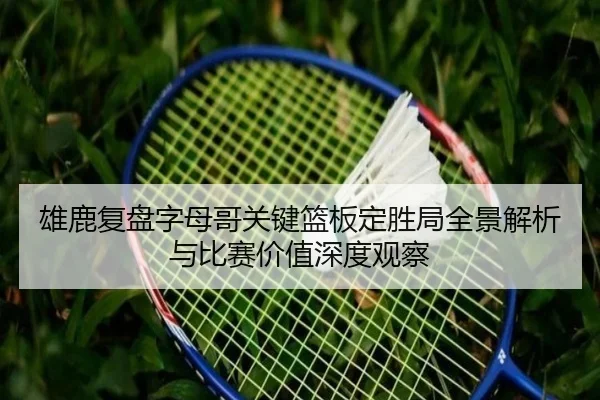 雄鹿复盘字母哥关键篮板定胜局全景解析与比赛价值深度观察